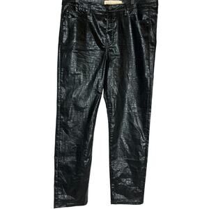 Soft Surroundings Black Vegan Leather Pants